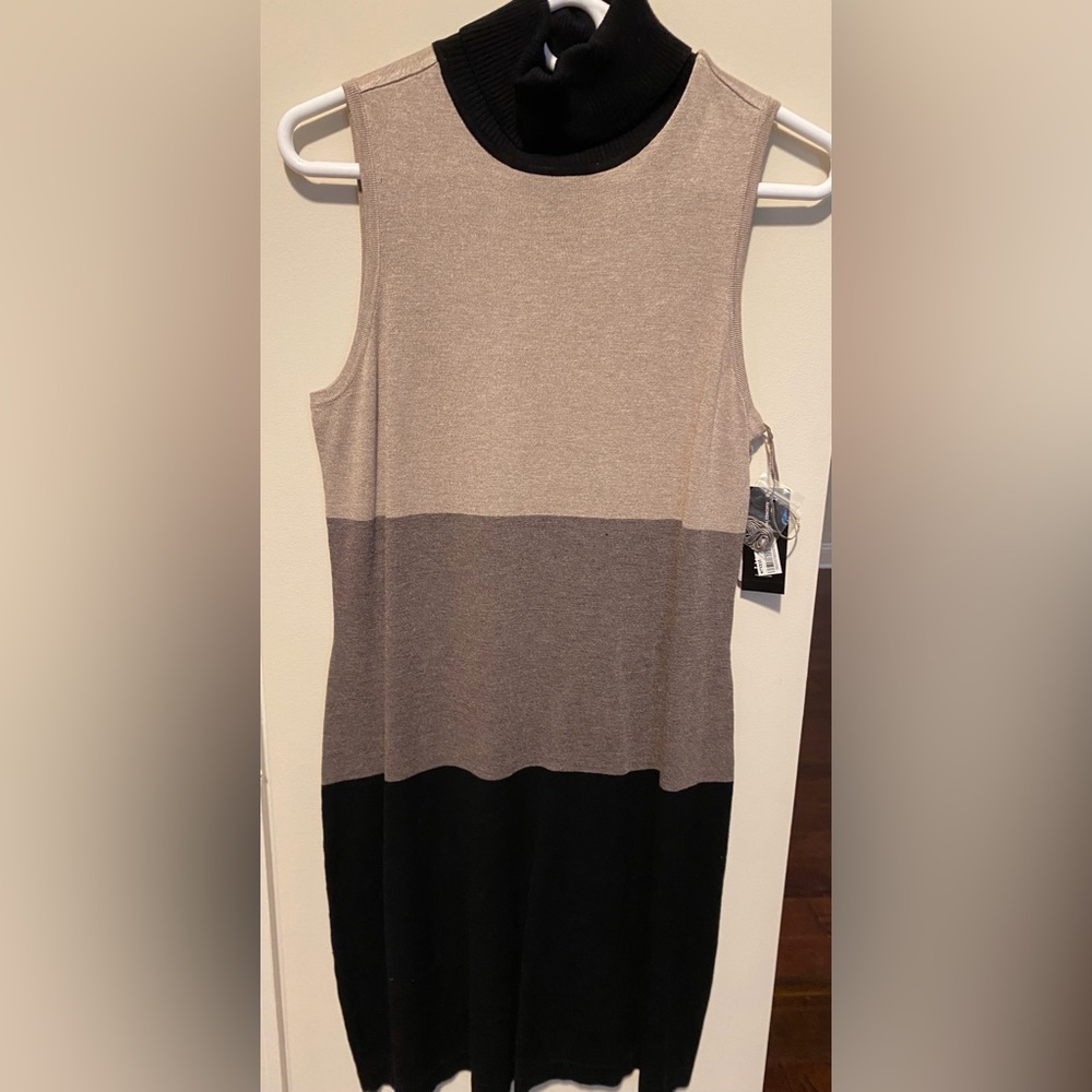INC knit turtle neck dress new with tags, large.